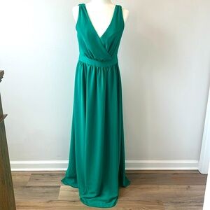 Badgley Mischka Emerald Green Dress Size 8